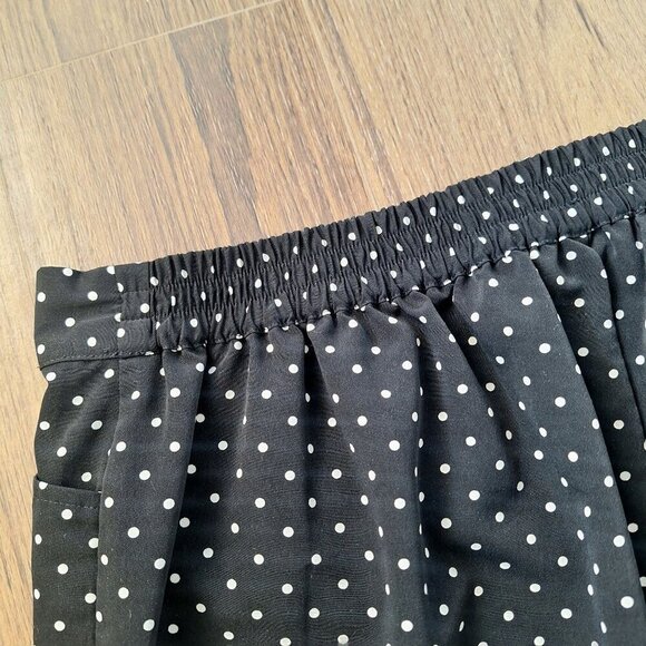 💙 Talbots Polkadot Lightweight Pull On Shorts Elastic Waistband With Pockets - Picture 7 of 8